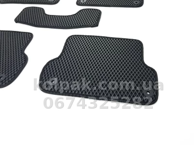 Килимки в салон Audi A4 В6, B7 2000-2008, EVA, чорні, 5 шт., AVTM BLCEV1016 — фото 6