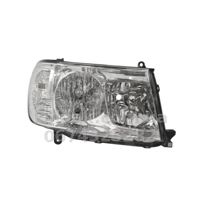 Передня права фара Toyota Land Cruiser 100 2005-2007, HB4/HB3, механічне регулювання, Depo, 212-11H9R-LD-EM Передня права фара Toyota Land Cruiser 100 2005-2007, HB4/HB3, механічне регулювання, Depo, 212-11H9R-LD-EM