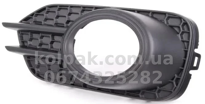 Права решітка бампера Volkswagen Tiguan Track 2011-2017, з отвором для протитуманної фари, AVTM, 5N0853666G9B9, 187428916 Права решітка бампера Volkswagen Tiguan Track 2011-2017, з отвором для протитуманної фари, AVTM, 5N0853666G9B9, 187428916 — фото 1