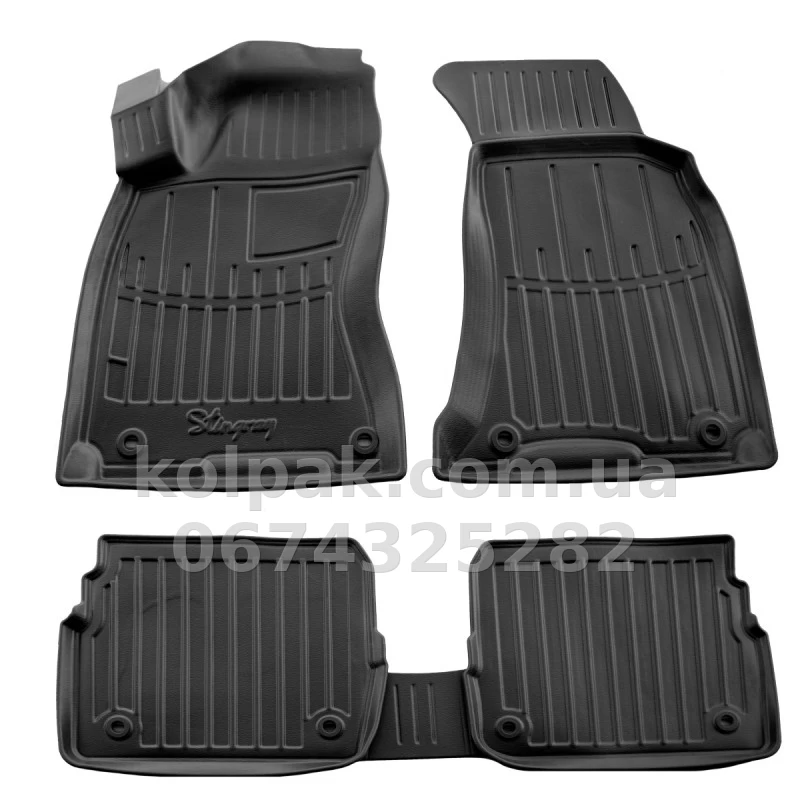Polyurethane floor mats for Skoda Superb 3U 2001-2008 with raised edges, 5 pcs Stingray 5020155 Polyurethane floor mats for Skoda Superb 3U 2001-2008 with raised edges, 5 pcs Stingray 5020155 β photo 1