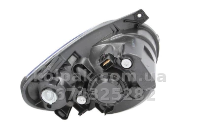 Передня ліва фара Kia Picanto 2007-2010, H4, електричне регулювання, із моторчиком, Depo, 223-1128LMLD-EM — фото 2