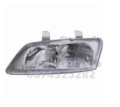 Передня ліва фара Nissan Primera (P11/W11) 1996-1999, електричне регулювання, без ламп (H1*2/W5W) Depo 215-1172L-LD-EM