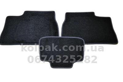 Ворсові килимки в салон Mercedes-Benz ML-Class W163 1997-2005, чорні, 5 шт., AVTM BLCCR1352 — фото 6