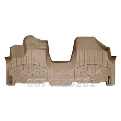 Килимки в салон Honda Odyssey 2007-2011, з бортиком, суцільне виконання, передні, бежеві, Weathertech 453171