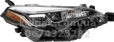 Front right headlight Toyota Corolla E17 2016-2019, USA, manual adjustment, (SE/XLE/XSE), two lenses, Depo, 31211AKRAS2 — photo 2