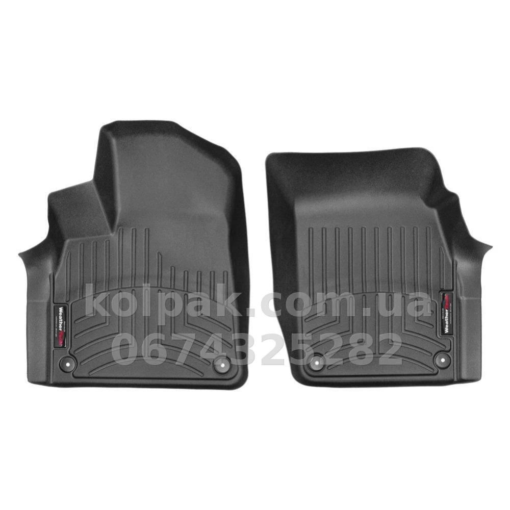 Floor mats for Audi Q7 2016-/Q8 2018-, with raised edges, front, black, Weathertech 448871 Floor mats for Audi Q7 2016-/Q8 2018-, with raised edges, front, black, Weathertech 448871 β photo 1