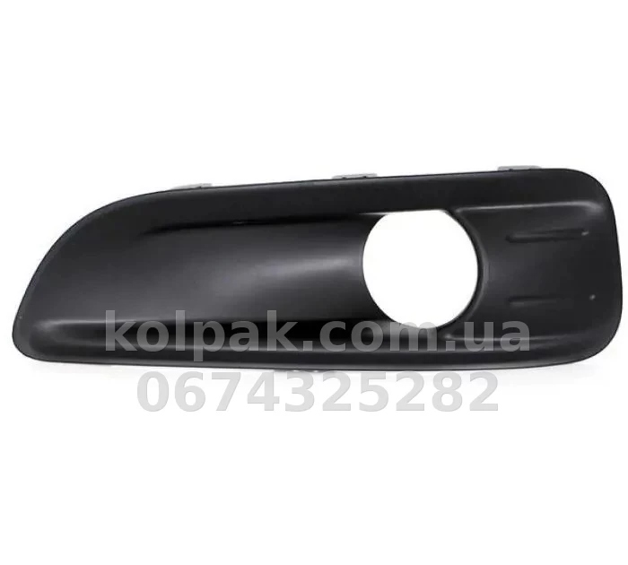 Bumper grille Renaut Kadjar 2018-2022, with fog light opening, left+right, black, AVTM, 261520345R, 185641911 Bumper grille Renaut Kadjar 2018-2022, with fog light opening, left+right, black, AVTM, 261520345R, 185641911 β photo 1