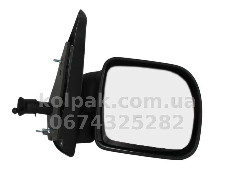 Праве бічне дзеркало Renault Kangoo 1998-2003, у зборі, механічне регулювання, опукле, AVTM, 7700304831, 189265156 Праве бічне дзеркало Renault Kangoo 1998-2003, у зборі, механічне регулювання, опукле, AVTM, 7700304831, 189265156 — фото 1