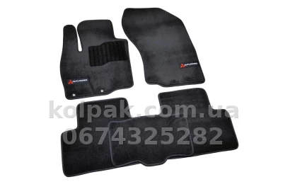 Ворсові килимки в салон Mitsubishi Outlander/Eclipse Cross 2012-, Premium, чорні, AVTM BLCLX1397 Ворсові килимки в салон Mitsubishi Outlander/Eclipse Cross 2012-, Premium, чорні, AVTM BLCLX1397
