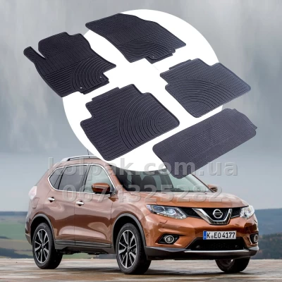 Оригінальні гумові килимки в салон Nissan X-Trail T32 з 2014 HAVOC, повний комплект — фото 2