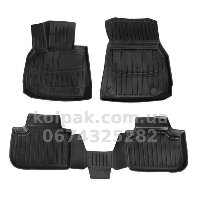 Поліуретанові килимки в салон BMW X3 G45 2024- з бортиком, 4 шт. Stingray 5027324 Поліуретанові килимки в салон BMW X3 G45 2024- з бортиком, 4 шт. Stingray 5027324 — фото 1