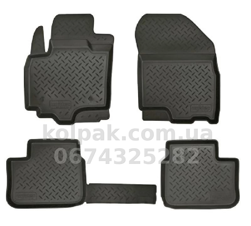 Polyurethane floor mats for Fiat Sedici 2008-, Norplast, NPL-Po-21-03 Polyurethane floor mats for Fiat Sedici 2008-, Norplast, NPL-Po-21-03 β photo 1