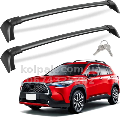 Поперечки на рейлінги Toyota Highlander XU70 2020–2025 HAVOC — фото 9