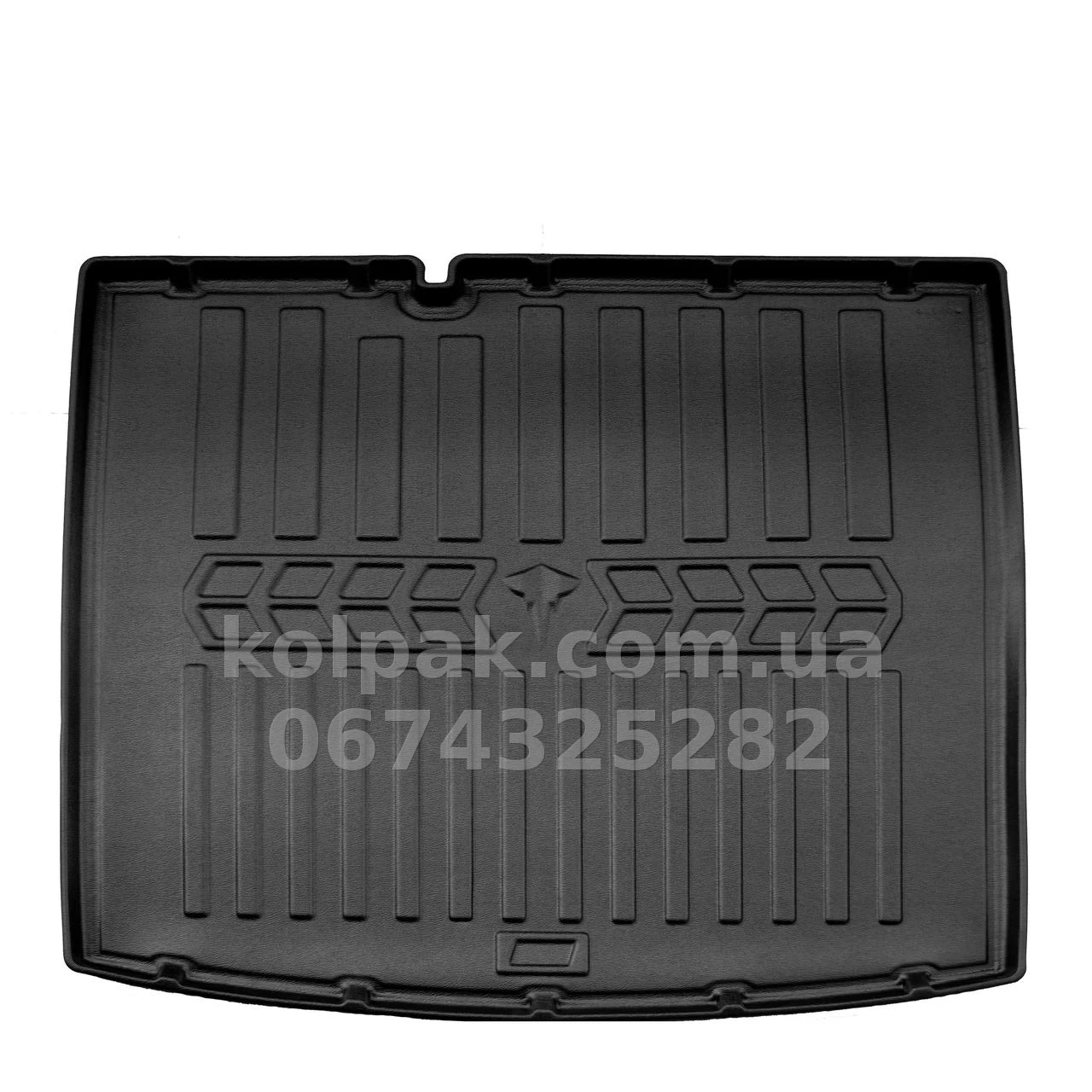 Polyurethane boot mat for Renault/Dacia Logan 2 MCV SW 2012-2020, 5 seats, with raised edges, Stingray 6018261 Polyurethane boot mat for Renault/Dacia Logan 2 MCV SW 2012-2020, 5 seats, with raised edges, Stingray 6018261 β photo 1