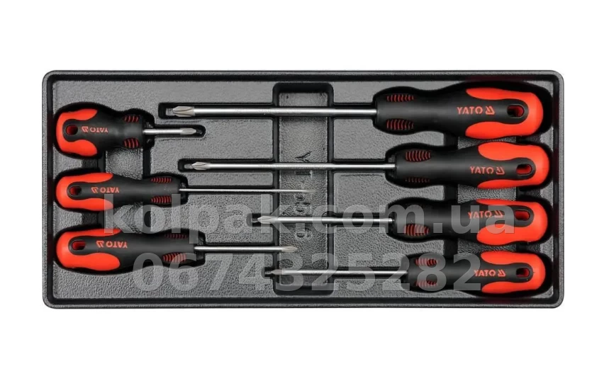 Set cross-head screwdrivers 7 pcs dimensions: PH0×100 PH1×75 PH1×100 PH2×38 PH2×100 PH2×150 PH3×150 mm Set cross-head screwdrivers 7 pcs dimensions: PH0×100 PH1×75 PH1×100 PH2×38 PH2×100 PH2×150 PH3×150 mm — photo 1
