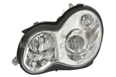 Передня ліва фара Mercedes-Benz C-Class W203 2000-2004, xenon (D2S)/H7, прозора, електричне регулювання, із моторчиком, Depo, 440-1136L-LDHEM Передня ліва фара Mercedes-Benz C-Class W203 2000-2004, xenon (D2S)/H7, прозора, електричне регулювання, із моторчиком, Depo, 440-1136L-LDHEM
