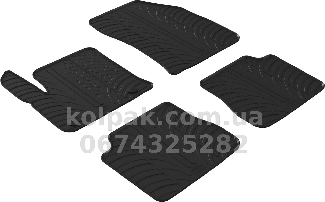 Floor mats for Peugeot 2008/Citroen e-C4 2020-, electric, GledRing, GR 0166 Floor mats for Peugeot 2008/Citroen e-C4 2020-, electric, GledRing, GR 0166 β photo 1