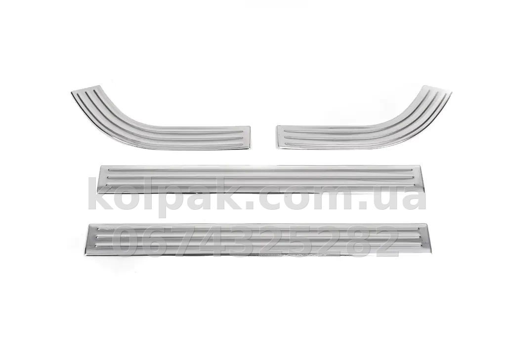 Chrome inner door sill trims (4 pcs) Renault Clio 5 2019-, Carmos, 64502177 Chrome inner door sill trims (4 pcs) Renault Clio 5 2019-, Carmos, 64502177 β photo 1