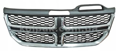 Решітка радіатора Dodge Journey 2011-2019 SE/SXT/Crossroad 2011-, чорна/хромована, AVTM, 182407991