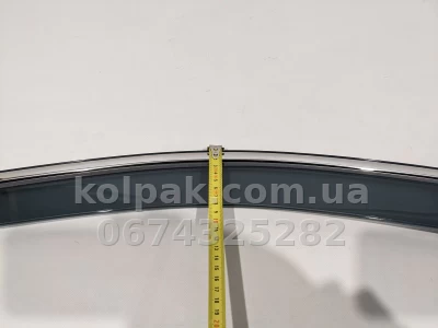 Дефлектори вікон Toyota Camry 70 2018+ HAVOC — з хромованою смугою — фото 8