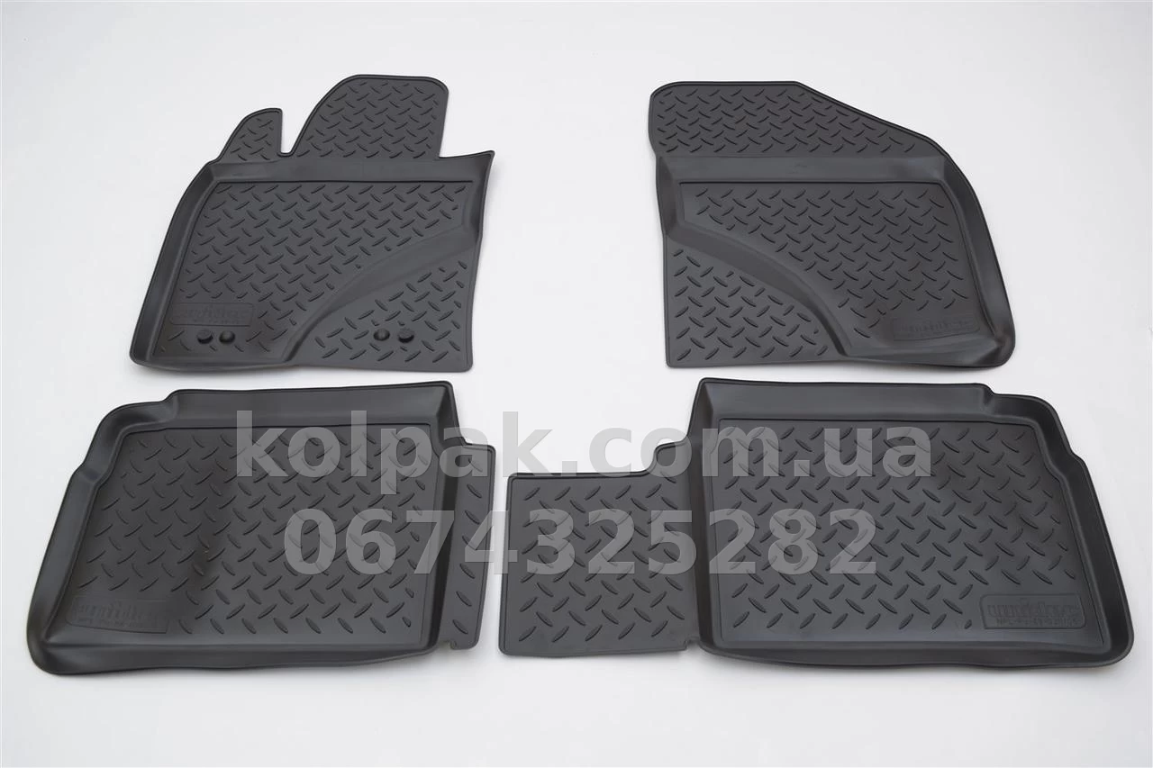 Polyurethane floor mats for Toyota Avensis T27 2011-, Norplast, NPL-Po-88-06 Polyurethane floor mats for Toyota Avensis T27 2011-, Norplast, NPL-Po-88-06 β photo 1
