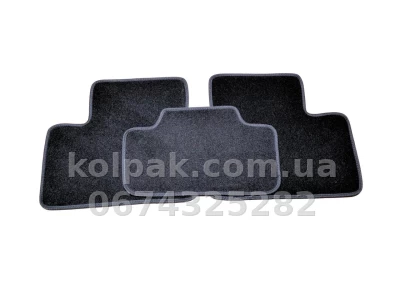 Ворсові килимки в салон Ваз 2170 Priora 2007-/2110/2111/2112 1996-, чорні, 5 шт., AVTM BLCCR1721 — фото 6