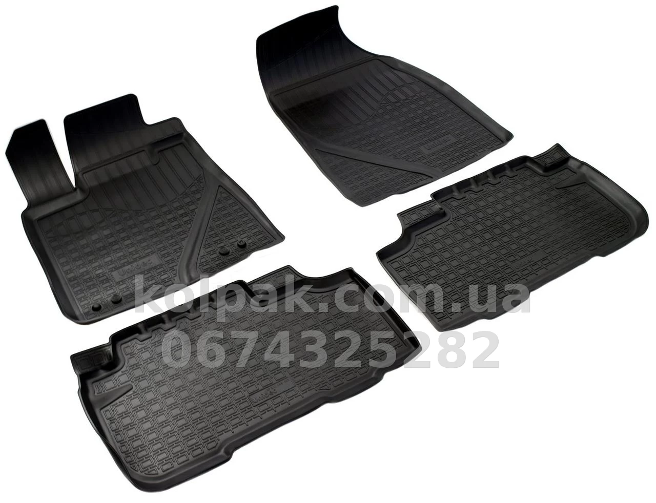Polyurethane floor mats for Toyota Highlander 2014-, 5 seats, Norplast, NPA10-C88-305 Polyurethane floor mats for Toyota Highlander 2014-, 5 seats, Norplast, NPA10-C88-305 β photo 1