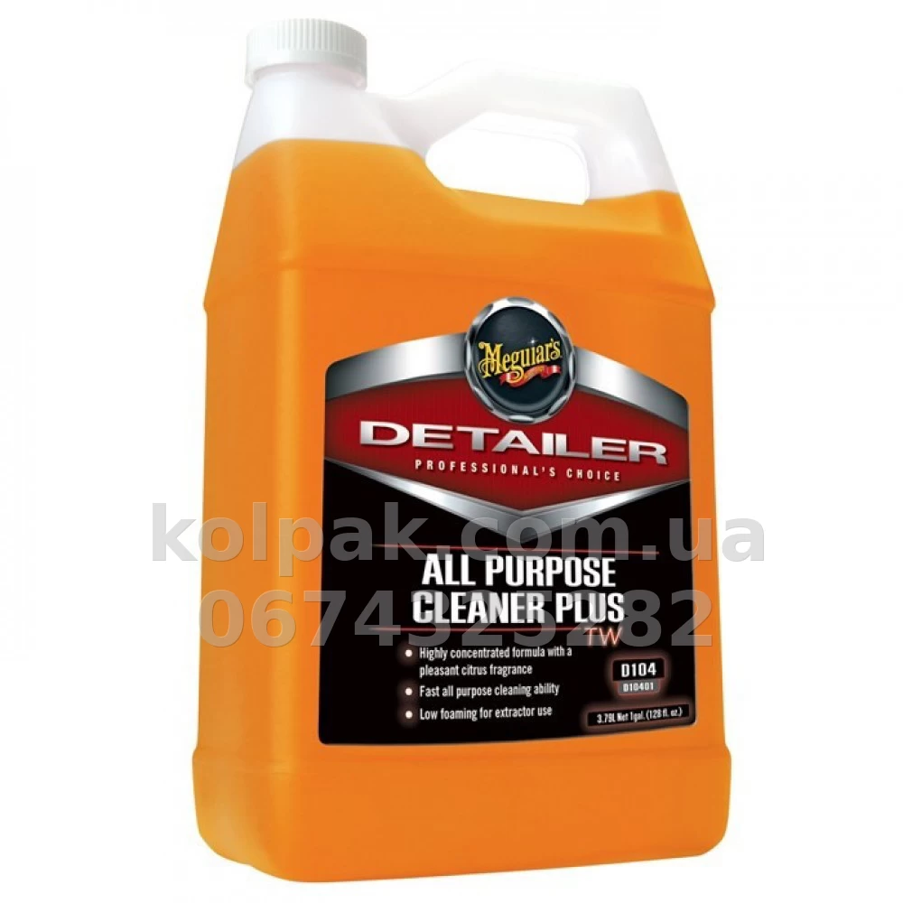 Concentrate for deep cleaning Meguiars Detailer All Purpose Cleaner Plus TW 3,79 L Meguiars D10401 Concentrate for deep cleaning Meguiars Detailer All Purpose Cleaner Plus TW 3,79 L Meguiars D10401 β photo 1
