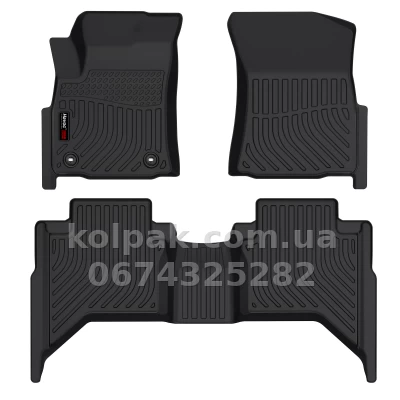 Всепогодні килимки в салон Toyota Hilux Revo 2015–2025 HAVOC™ Maximum Coverage — фото 4