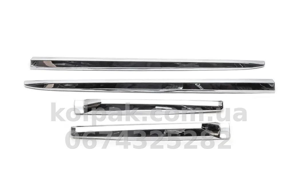 Chrome door moulding covers (4 pcs, stainless steel) Toyota Land Cruiser Prado 150 2018 -, AVTM, DD65051 Chrome door moulding covers (4 pcs, stainless steel) Toyota Land Cruiser Prado 150 2018 -, AVTM, DD65051 β photo 1
