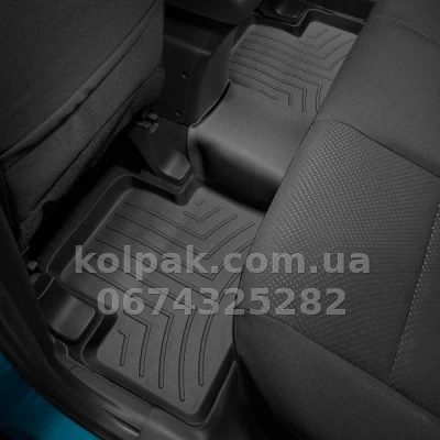 Килимки в салон Mitsubishi ASX 2011-, з бортиком, задні, чорні, Weathertech 441623 Килимки в салон Mitsubishi ASX 2011-, з бортиком, задні, чорні, Weathertech 441623 — фото 2