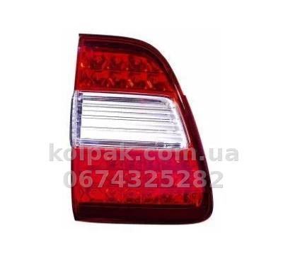 Задній лівий ліхтар Toyota Land Cruiser 100 2005-2007, внутрішній LED, Depo, 212-1327L-A