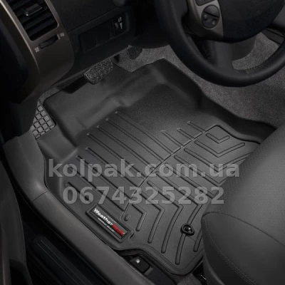 Килимки в салон Mazda CX-3 2015-, з бортиком, передні, чорні, Weathertech 448481 — фото 2