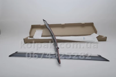 Window wind deflectors for with chrome finish adhesive-fit Touareg 2018 2019 2020 2021 2022 2023 HAVOC — photo 5