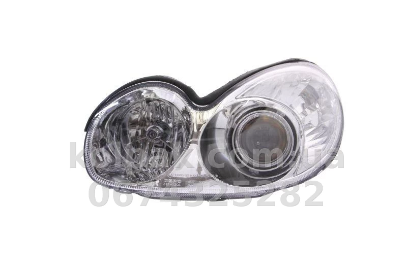 Передня ліва фара Hyundai Sonata (EF) 2001-2004, H7/H1, з покажчиком повороту, Depo, 221-1128L-LD-EM Передня ліва фара Hyundai Sonata (EF) 2001-2004, H7/H1, з покажчиком повороту, Depo, 221-1128L-LD-EM — фото 1