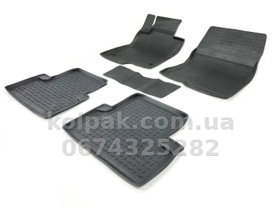Floor mats for Honda Accord 2008-2012, Rubber, 5 pcs, Seintex, 86251 — photo 2