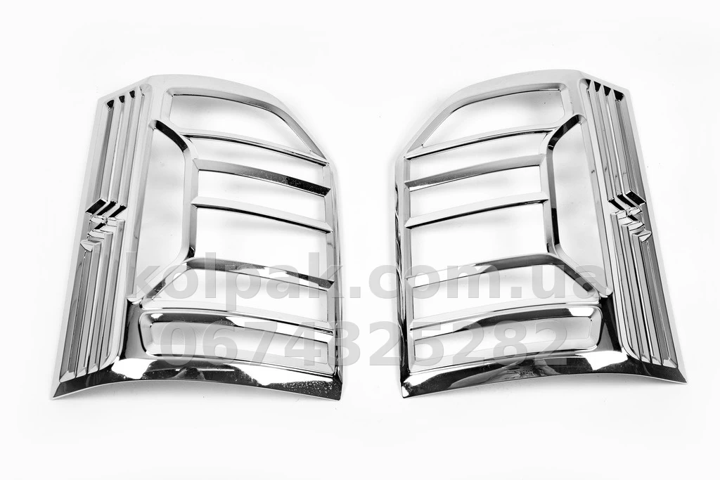 Chrome rear light trims (2 pcs, plastic) Volkswagen T6 2015-, Carmos, 64551554 Chrome rear light trims (2 pcs, plastic) Volkswagen T6 2015-, Carmos, 64551554 β photo 1