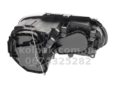 Front right headlight Volkswagen Caddy 2004-2010/Touran 2003-2006, H7/H7, electric adjustment, chrome-plated frame, Depo, 441-1172R-LDEM1 — photo 2