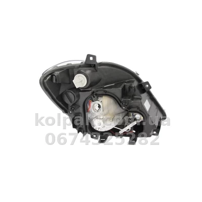 Передня фара Mercedes-Benz Sprinter 2006-2013, ліва H7/H7 із покажчиком повороту, електричне регулювання, Depo, 440-1160L-LD-EM — фото 2