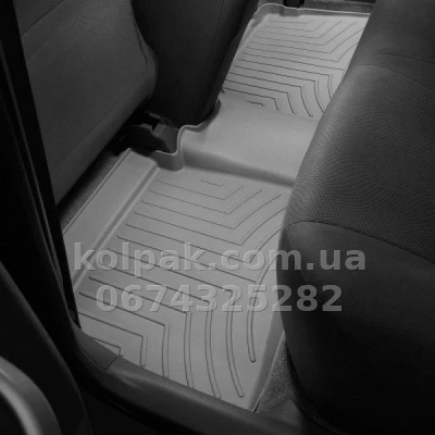 Floor mats for Toyota Prius 2012-2017, with raised edges, rear, grey, Weathertech 462562 — photo 2