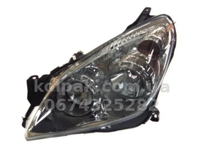 Передня ліва фара Opel Astra H 2007-2014, H7/H1, хромована рамка, електричне регулювання, із моторчиком, Depo, 442-1140LMLEMN1 Передня ліва фара Opel Astra H 2007-2014, H7/H1, хромована рамка, електричне регулювання, із моторчиком, Depo, 442-1140LMLEMN1