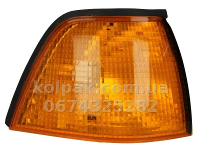 Лівий покажчик повороту BMW 3-Series (E36) 1990-1998, крім Coupe, жовтий, без патрона, Depo, 444-1503L-UE-Y Лівий покажчик повороту BMW 3-Series (E36) 1990-1998, крім Coupe, жовтий, без патрона, Depo, 444-1503L-UE-Y