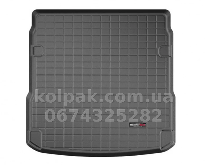Килимок у багажник Audi E-tron 2019-, чорний, WeatherTech 401289 Килимок у багажник Audi E-tron 2019-, чорний, WeatherTech 401289 — фото 1