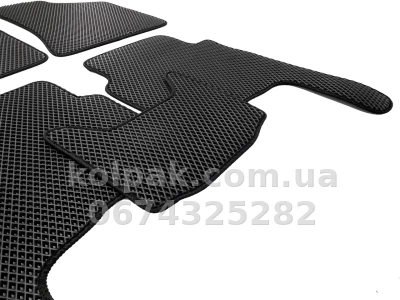 Килимки в салон Hyundai Santa Fe 2010-2012, EVA, чорні, 5 шт., AVTM BLCEV1234 — фото 6