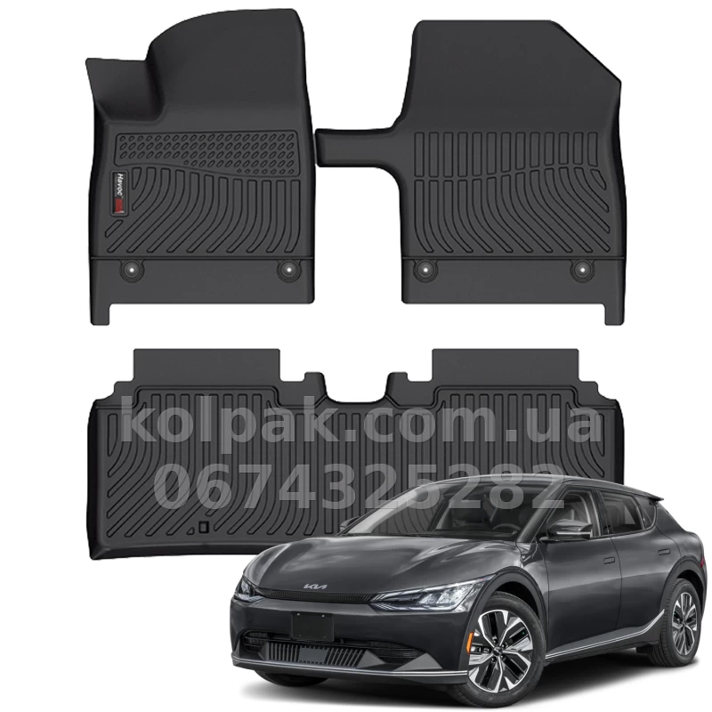 Всепогодні килимки в салон KIA EV6 2021–2025 HAVOC™ Maximum Coverage
