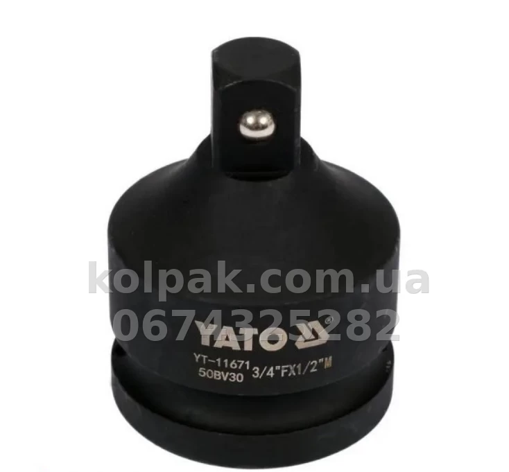 Impact Adapter 3/4(inner square drive) Γ 1/2(outer square drive) Yato YT-11671 Impact Adapter 3/4(inner square drive) Γ 1/2(outer square drive) Yato YT-11671 β photo 1