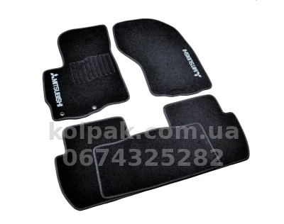 Ворсові килимки в салон Mitsubishi Outlander XL 2006-2012, чорні, 5 шт., AVTM BLCCR1396 Ворсові килимки в салон Mitsubishi Outlander XL 2006-2012, чорні, 5 шт., AVTM BLCCR1396