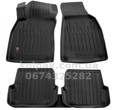 Поліуретанові килимки в салон Audi A6 C6 2004-2011, з бортиком, 5 шт., Stingray, 5030065