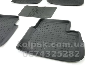 Floor mats for Daewoo Matiz 2000-, Rubber, 5 pcs, Seintex, 01298 — photo 6