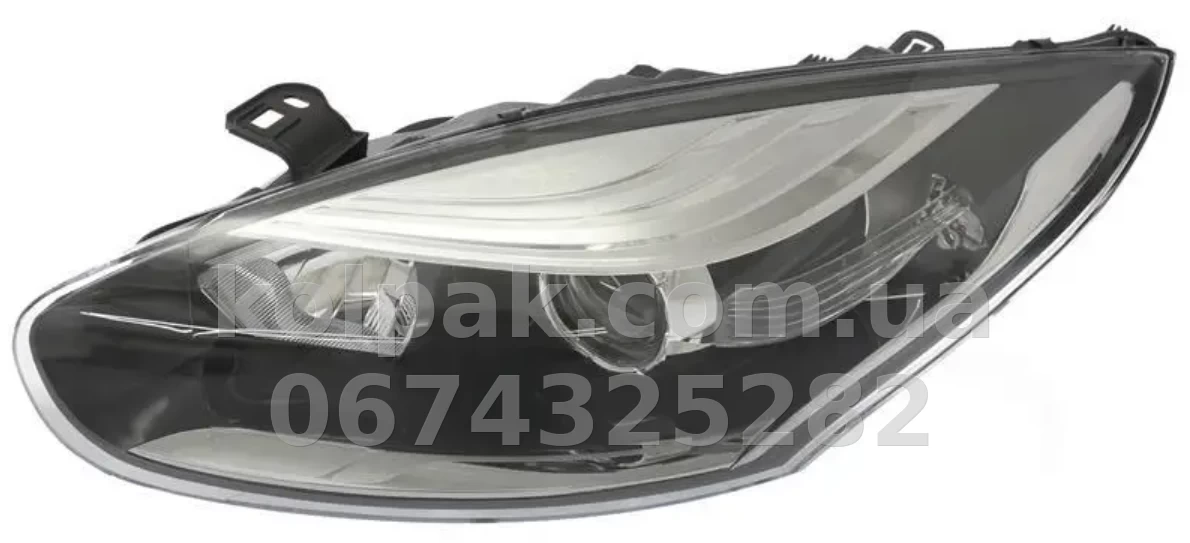 Передня ліва фара Renault Megane 3 2014-2016, електричне регулювання, із коректором, без ламп (H7/H7/W5W/PY21W), Depo, 55111A5LMLDEM1 Передня ліва фара Renault Megane 3 2014-2016, електричне регулювання, із коректором, без ламп (H7/H7/W5W/PY21W), Depo, 55111A5LMLDEM1 — фото 1